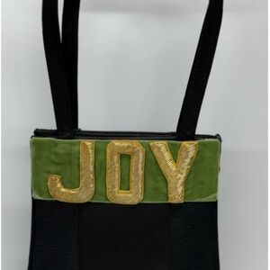 Joy Black and Olive Mini Bag Christmas bag